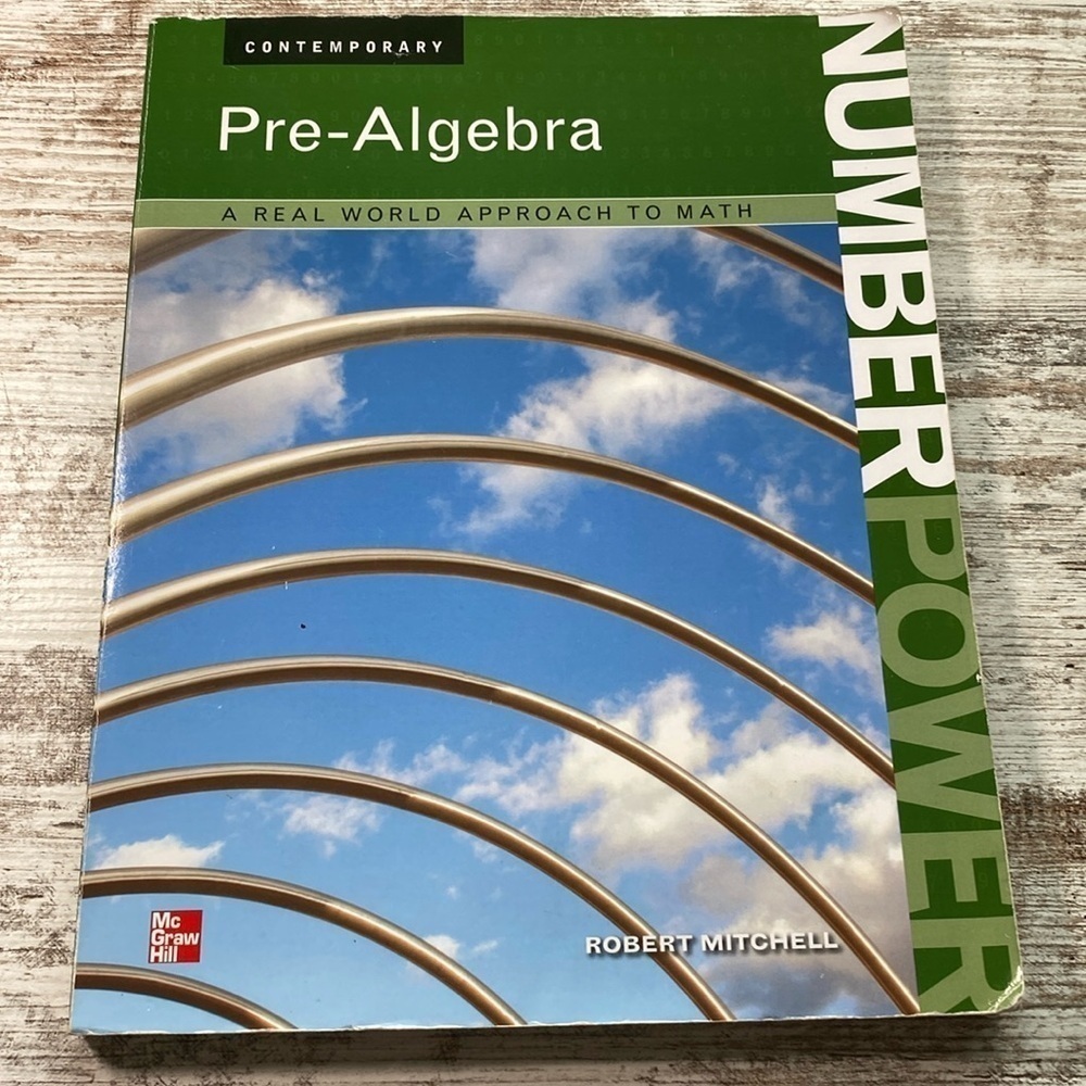Pre-Algebra Number Power Textbook Robert Mitchell Paperback 2011